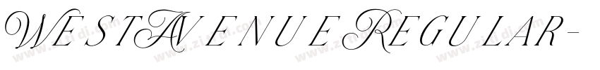 WestAvenue Regular字体转换